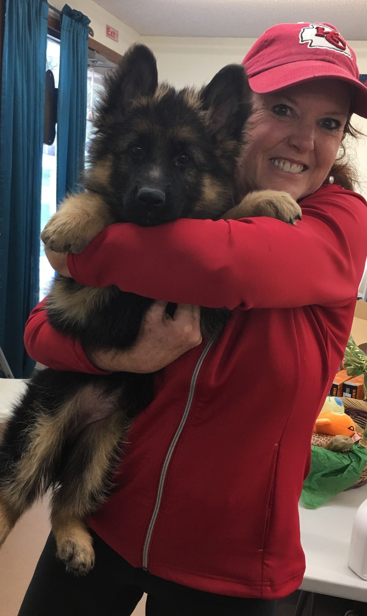 Julia Becker mit ihrem Hund